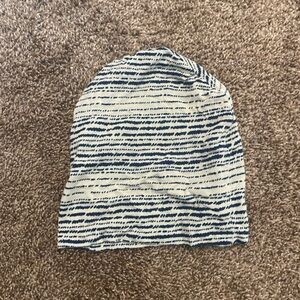 Kids Striped Blue and White Beanie